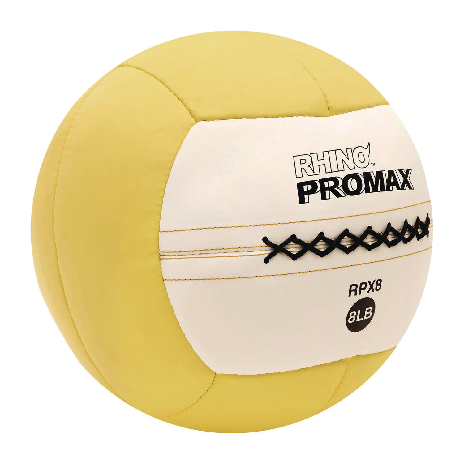 Champion Sports Rhino Promax Medicine Ball, 8 lb, Yellow (RPX8)