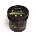 Champion Sports Lacrosse Balls in a Bucket, 11" x 11" Bucket with 36 White Rubber Balls (LBWN36)