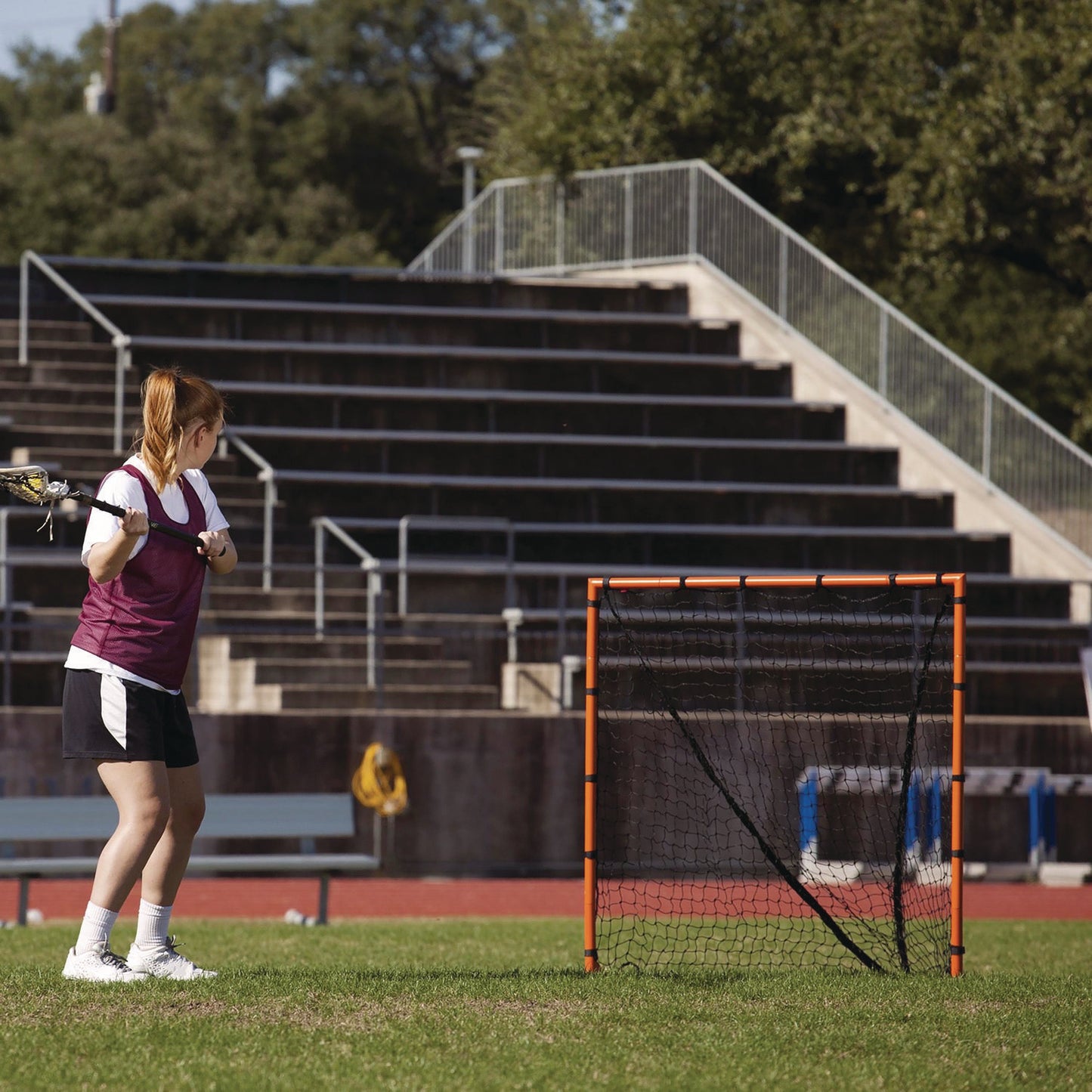 Champion Sports Backyard Lacrosse Goal & Net, 4 ft x 4 ft, 1.25" dia Frame (LNGL44)