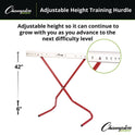 Champion Sports Adjustable Training Hurdle, 41" x 14", 1" Tube dia (PH)