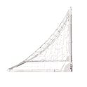 Champion Sports Easy Fold Soccer Goal, 6 ft  x 3 ft, 1.25" dia Frame (SG63)