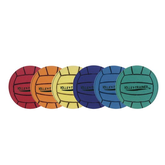 Champion Sports Ultra Foam Volleyball Set, Assorted Colors, 6/Set (FVBSET)