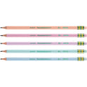 Ticonderoga Pre-Sharpened Pencil, 2.2 mm, HB (#2), Black Lead, Pastel Assorted Barrel, 18/Pack (X13718)