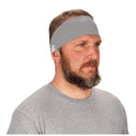 ergodyne Chill-Its 6634 Performance Knit Cooling Headband, Polyester/Spandex, One Size Fits Most, Gray (12709)