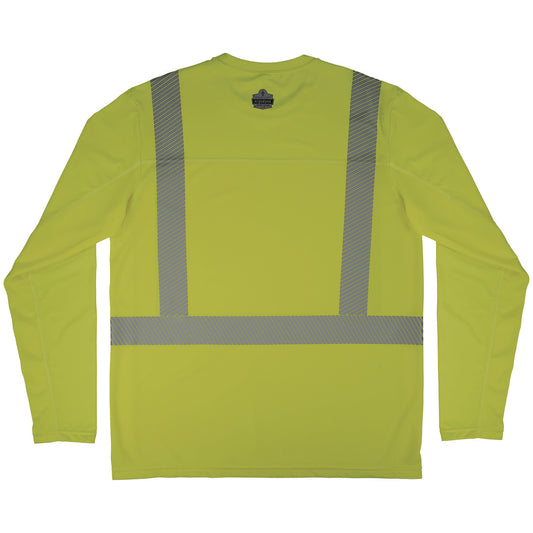 ergodyne Chill-Its 6688 Type R Class 2 Cooling Hi-Vis Sun Shirt with UV Protection, Medium, Lime (12137)