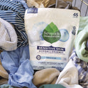 Seventh Generation Natural Laundry Detergent Packs, Powder, Unscented, 45 Packets/Pack (22977)