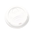 Dome Drink-Thru Lids, Fits 10 oz to 20 oz Dixie Paper Hot Cups, White, 100/Pack (D9542PK)