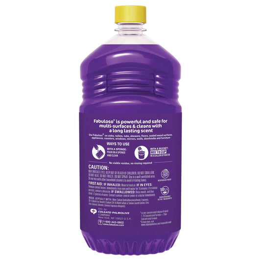 Fabuloso Multi-use Cleaner, Lavender Scent, 56 oz Bottle (53041)