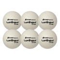 Champion Sports Rhino Skin Luminous Dodgeball Set, 6.3" Diameter, 6/Set (RXLUMSET)