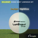 Champion Sports Rhino Skin Luminous Dodgeball Set, 6.3" Diameter, 6/Set (RXLUMSET)