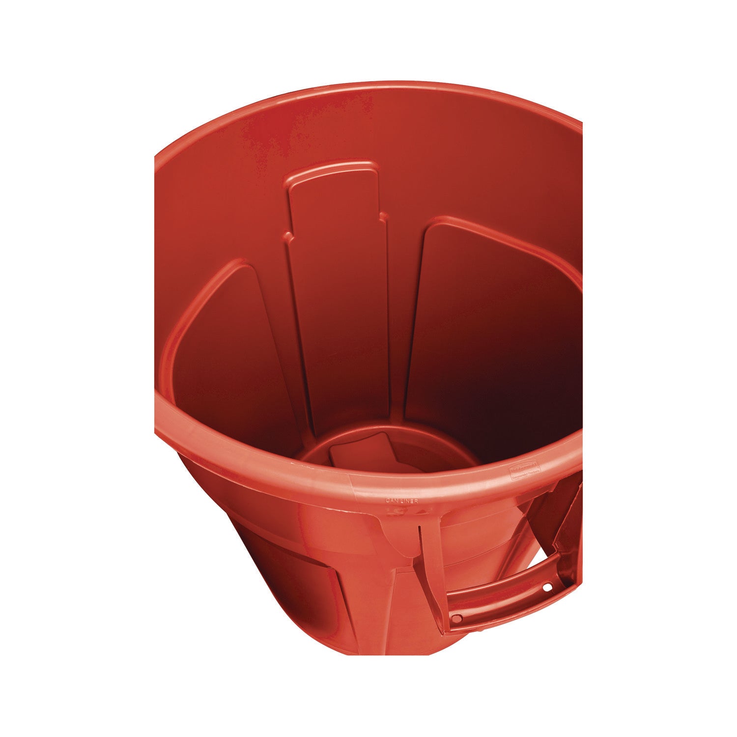 Rubbermaid Commercial Vented Round Brute Container, 44 gal, Plastic, Red (264360REDEA)