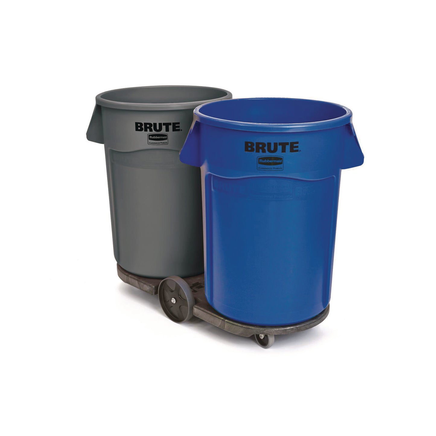 Rubbermaid Commercial Vented Round Brute Container, 44 gal, Plastic, Blue (264360BE)