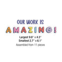 Carson-Dellosa Work Display Bulletin Board Sets, 45-Piece Set, We Stick Together: Our Work Is Amazing, 7.9" x 15", Multicolor (110558)