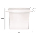 Rubbermaid Commercial Sanitary Napkin Receptacle with Rigid Liner, Plastic, White (614000)