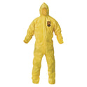 KleenGuard A70 Chemical Spray Protection Coveralls, 3X-Large, Yellow, 12/Carton (09816)