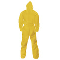 KleenGuard A70 Chemical Spray Protection Coveralls, 3X-Large, Yellow, 12/Carton (09816)