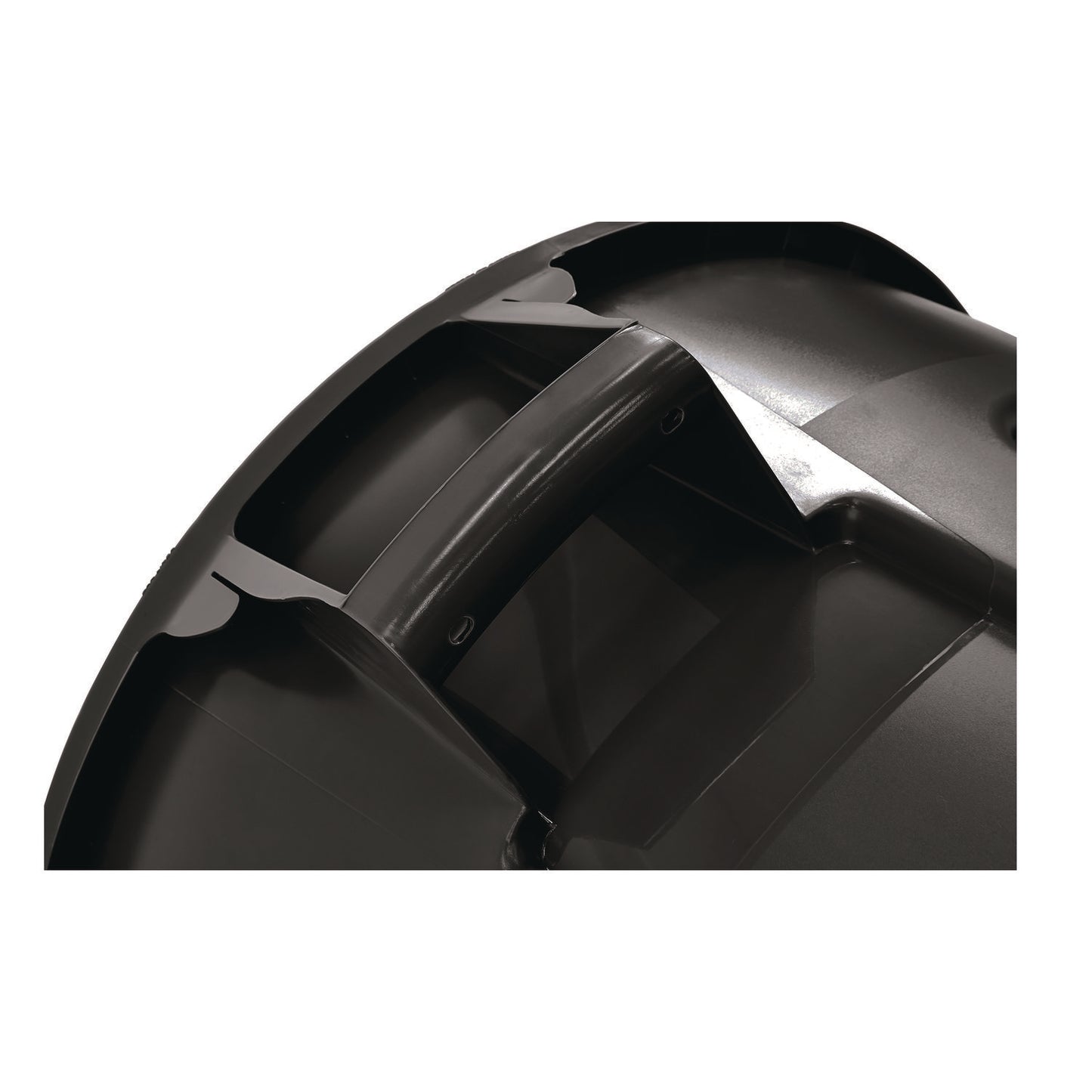 Rubbermaid Commercial Vented Round Brute Container, 44 gal, Plastic, Black (264360BK)