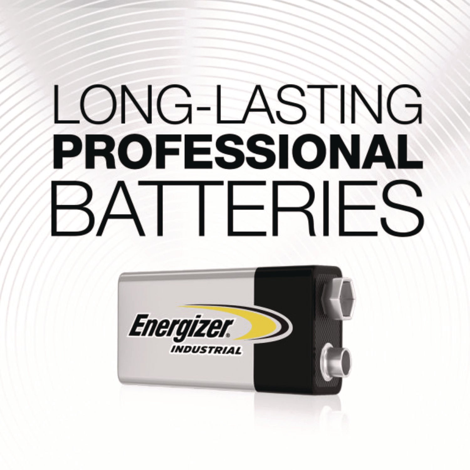 Energizer Industrial Alkaline 9V Batteries, 12/Box (EN22)