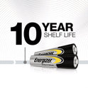 Energizer Industrial Alkaline AAA Batteries, 1.5 V, 24/Box (EN92)