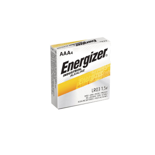 Energizer Industrial Alkaline AAA Batteries, 1.5 V, 24/Box (EN92)