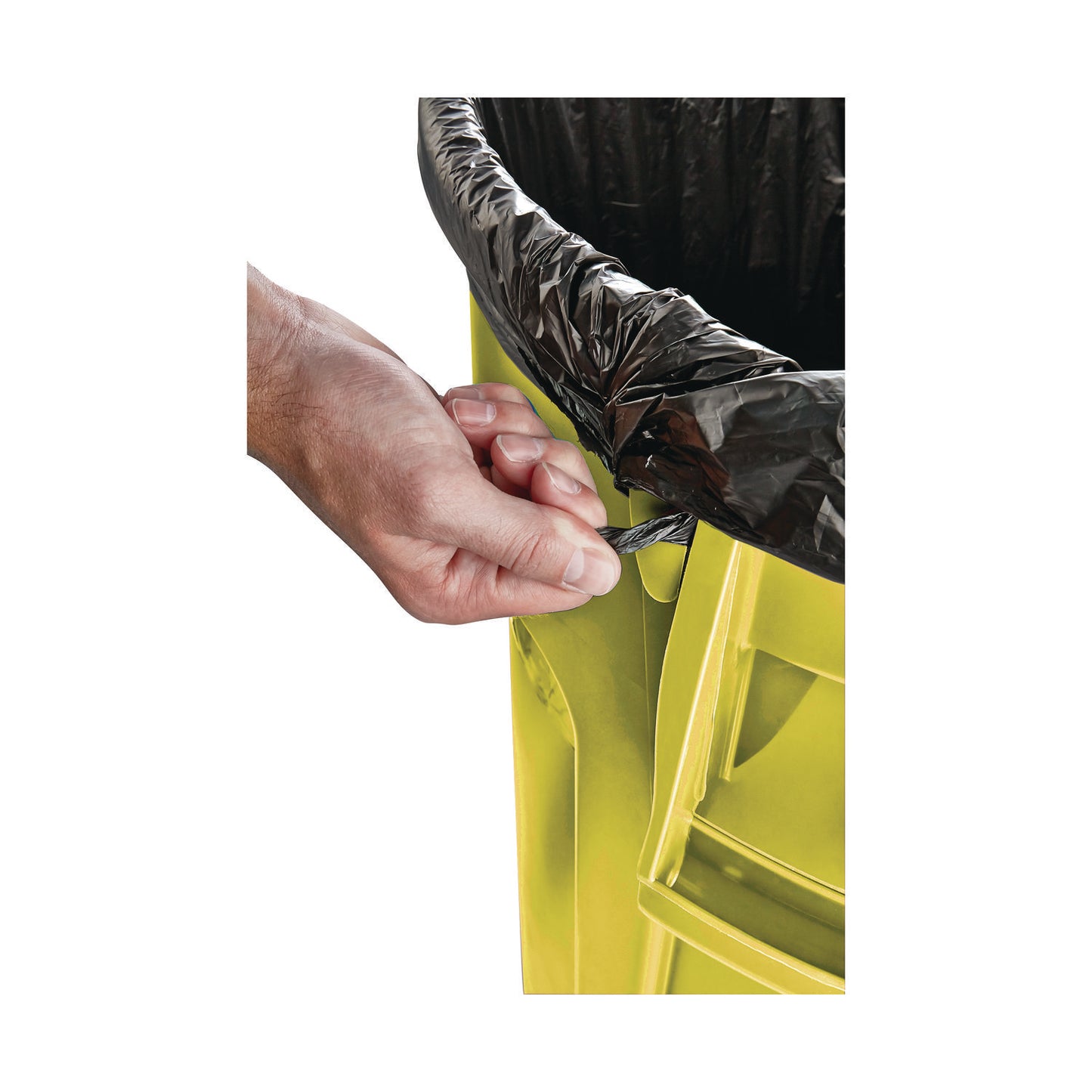 Rubbermaid Commercial Vented Round Brute Container, 20 gal, Plastic, Yellow (2620YEL)