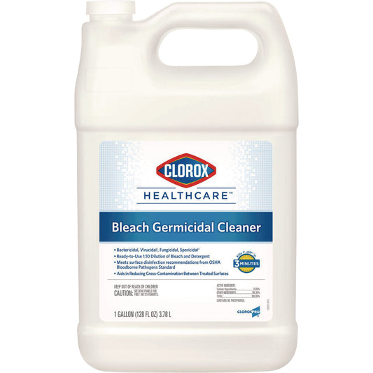 Clorox Healthcare Bleach Germicidal Cleaner, 128 oz Refill Bottle (68978EA)