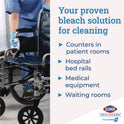 Clorox Healthcare Bleach Germicidal Wipes, 1-Ply, 12 x 12, Unscented, White, 110/Bucket (30358)