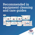Clorox Healthcare Bleach Germicidal Wipes, 1-Ply, 12 x 12, Unscented, White, 110/Bucket (30358)