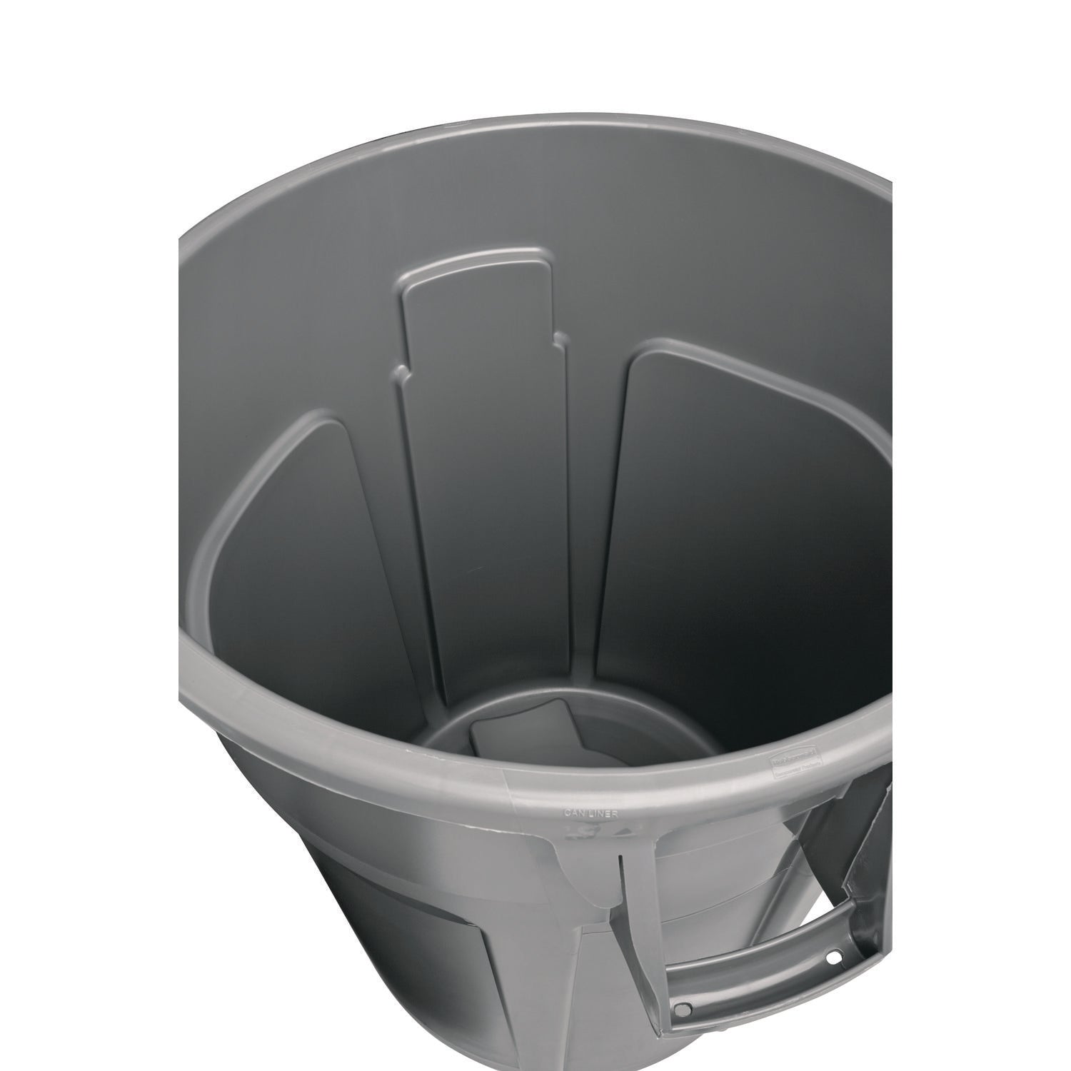 Rubbermaid Commercial Vented Round Brute Container, 44 gal, Plastic, Gray (264360GY)