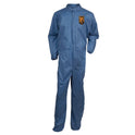 KleenGuard A20 Breathable Particle Protection Coveralls, Zip Front, Elastic Back, Wrists, Ankles, 3X-Large, Blue, 20/Carton (58506)