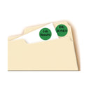 Avery Printable Self-Adhesive Removable Color-Coding Labels, 0.75" dia, Green, 24/Sheet, 42 Sheets/Pack, (5463) (05463)