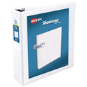 Avery Showcase Economy View Binders with Slant Rings, 3 Rings, 3" Capacity, 11 x 8.5, White (19751)