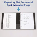 Avery Showcase Economy View Binders with Slant Rings, 3 Rings, 0.5" Capacity, 11 x 8.5, Black (19550)