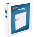 Avery Showcase Economy View Binders with Slant Rings, 3 Rings, 2" Capacity, 11 x 8.5, White (19701)