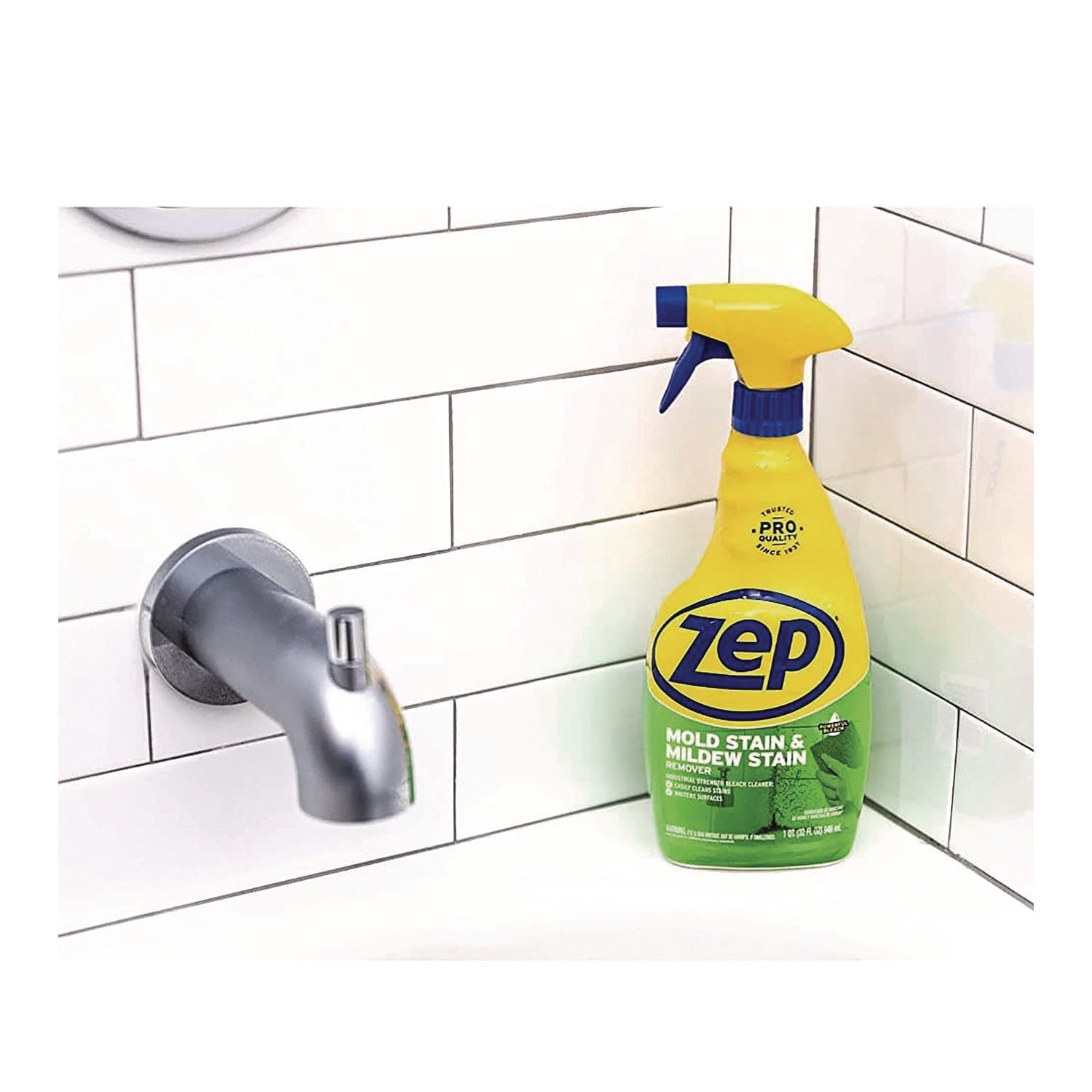 Zep Commercial Mold Stain and Mildew Stain Remover, 32 oz Spray Bottle (ZUMILDEW32EA)