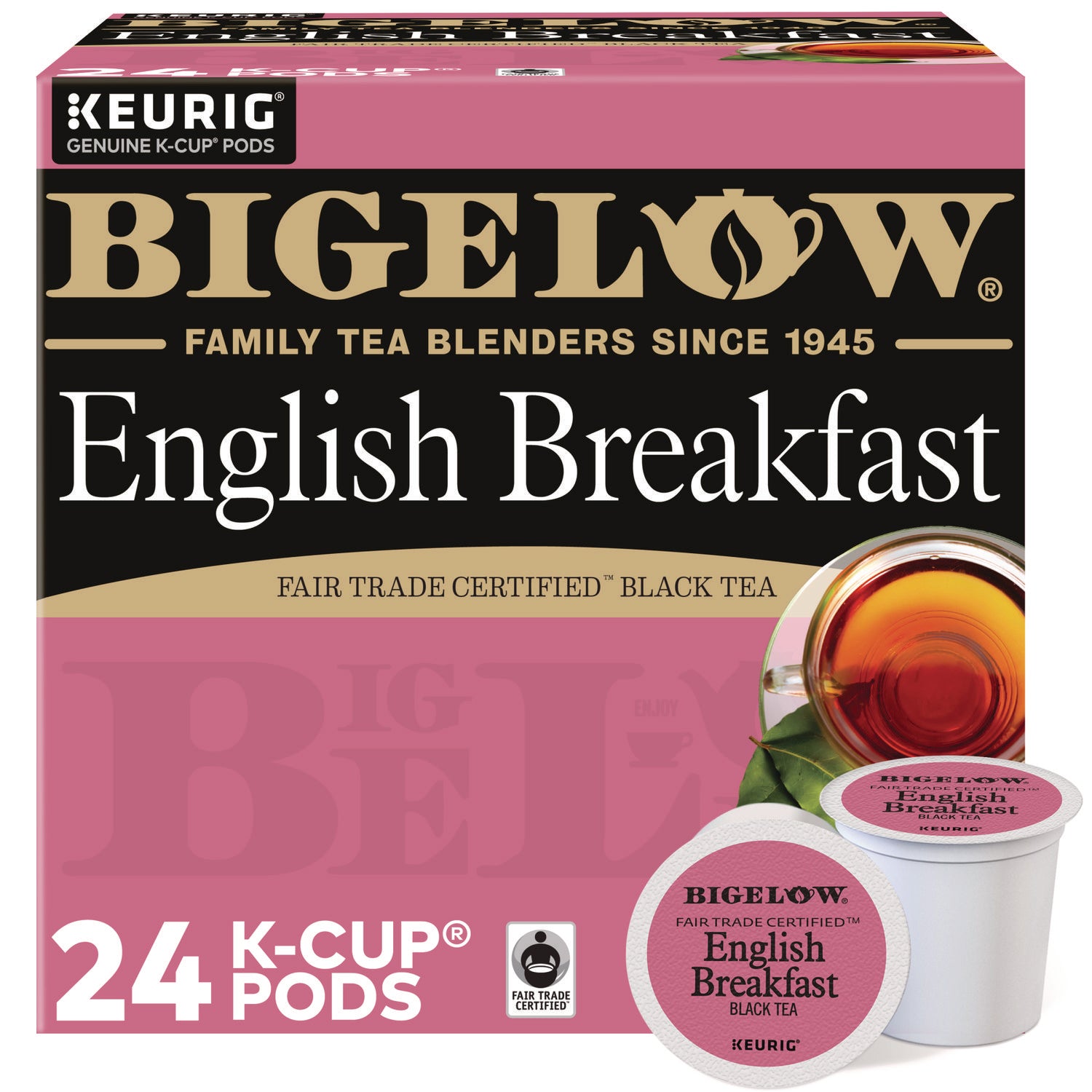 Bigelow English Breakfast Tea K-Cups Pack, 24/Box (6080)