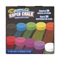 Crayola Super Chalk, 1" x 2.8" Diameter, 10 Assorted Colors, 10 Pucks/Box (518303)