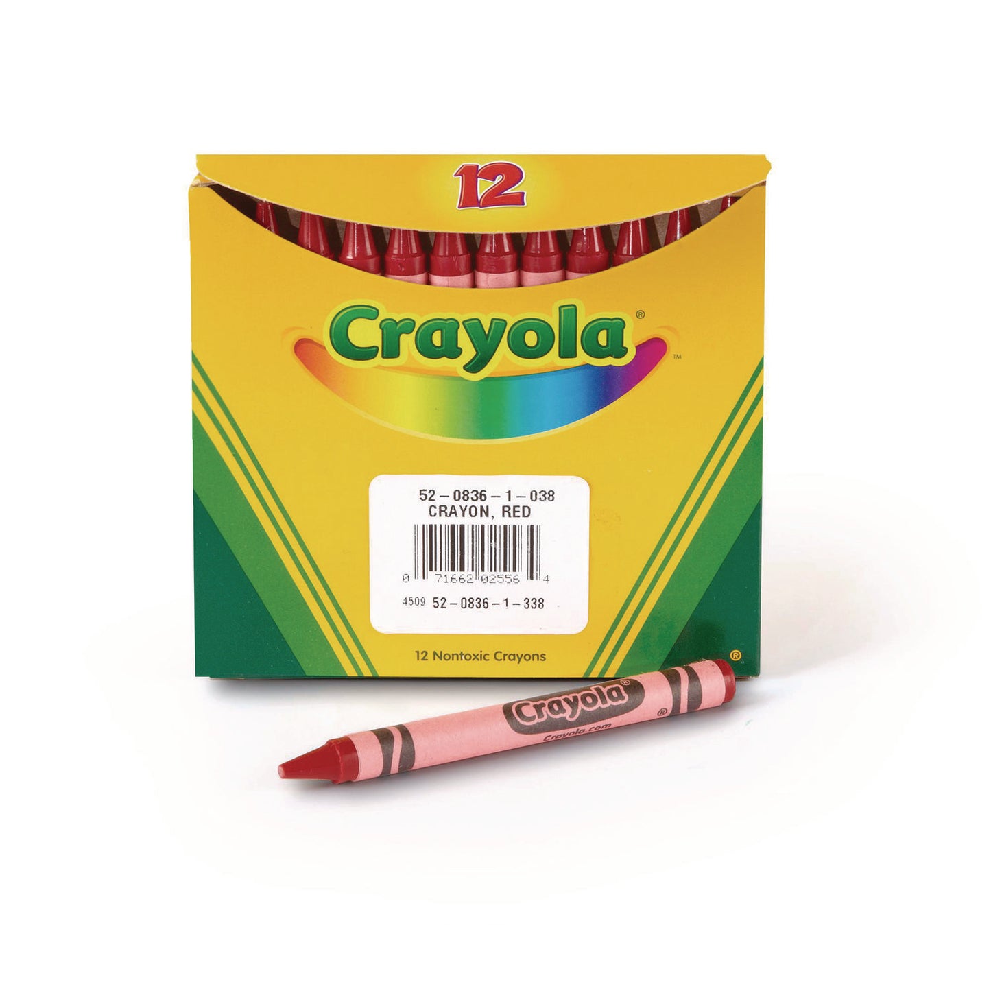 Crayola Bulk Crayons, Red, 12/Box (520836038)