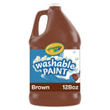 Crayola Washable Paint, Brown, 1 gal Bottle (542128007)