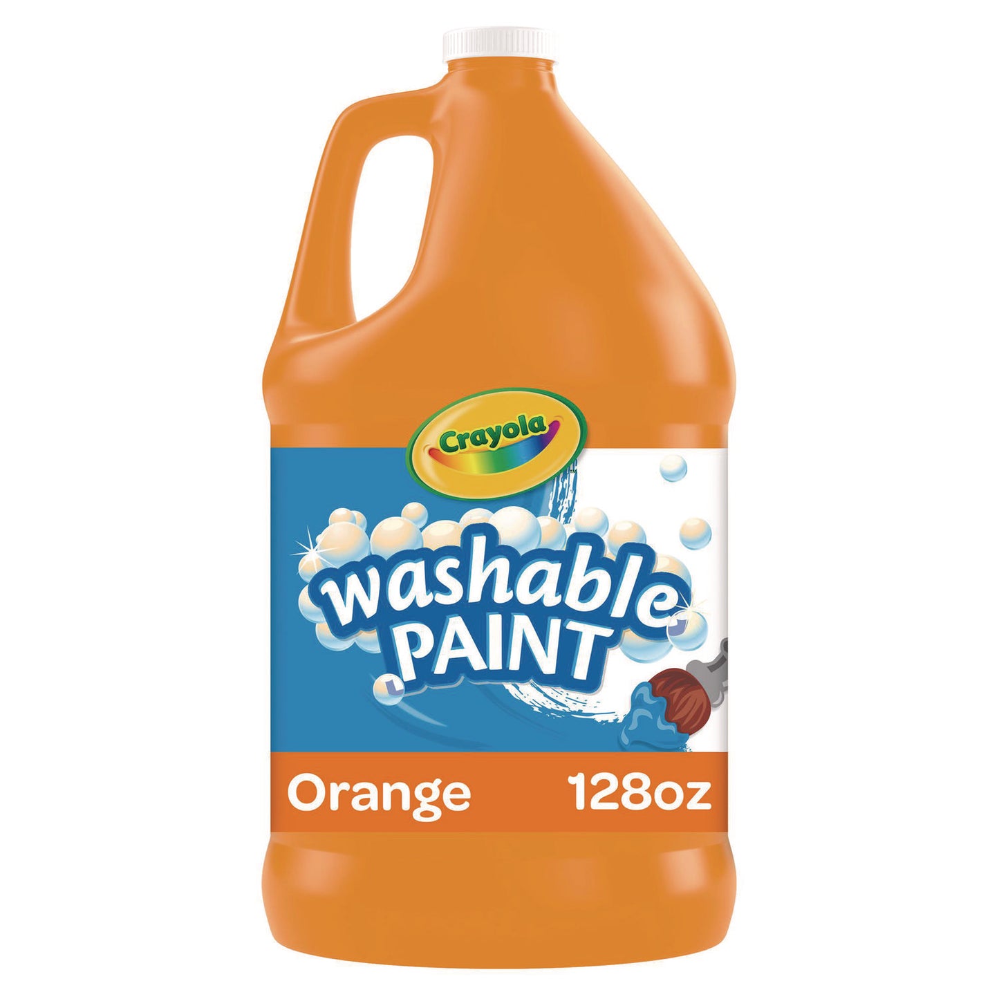 Crayola Washable Paint, Orange, 1 gal Bottle (542128036)