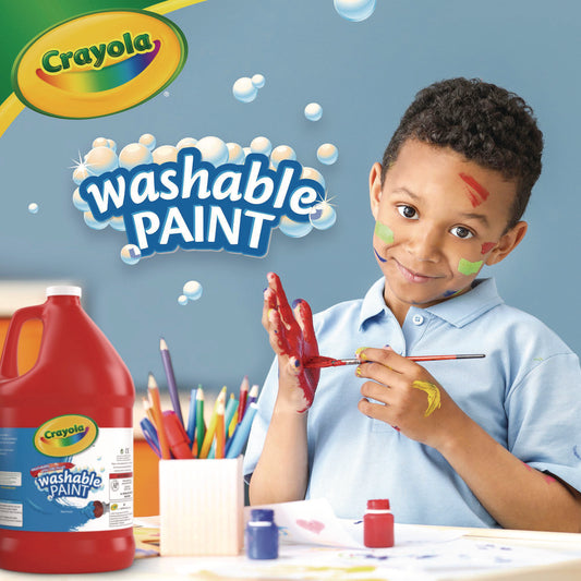 Crayola Washable Paint, Red, 1 gal Bottle (542128038)