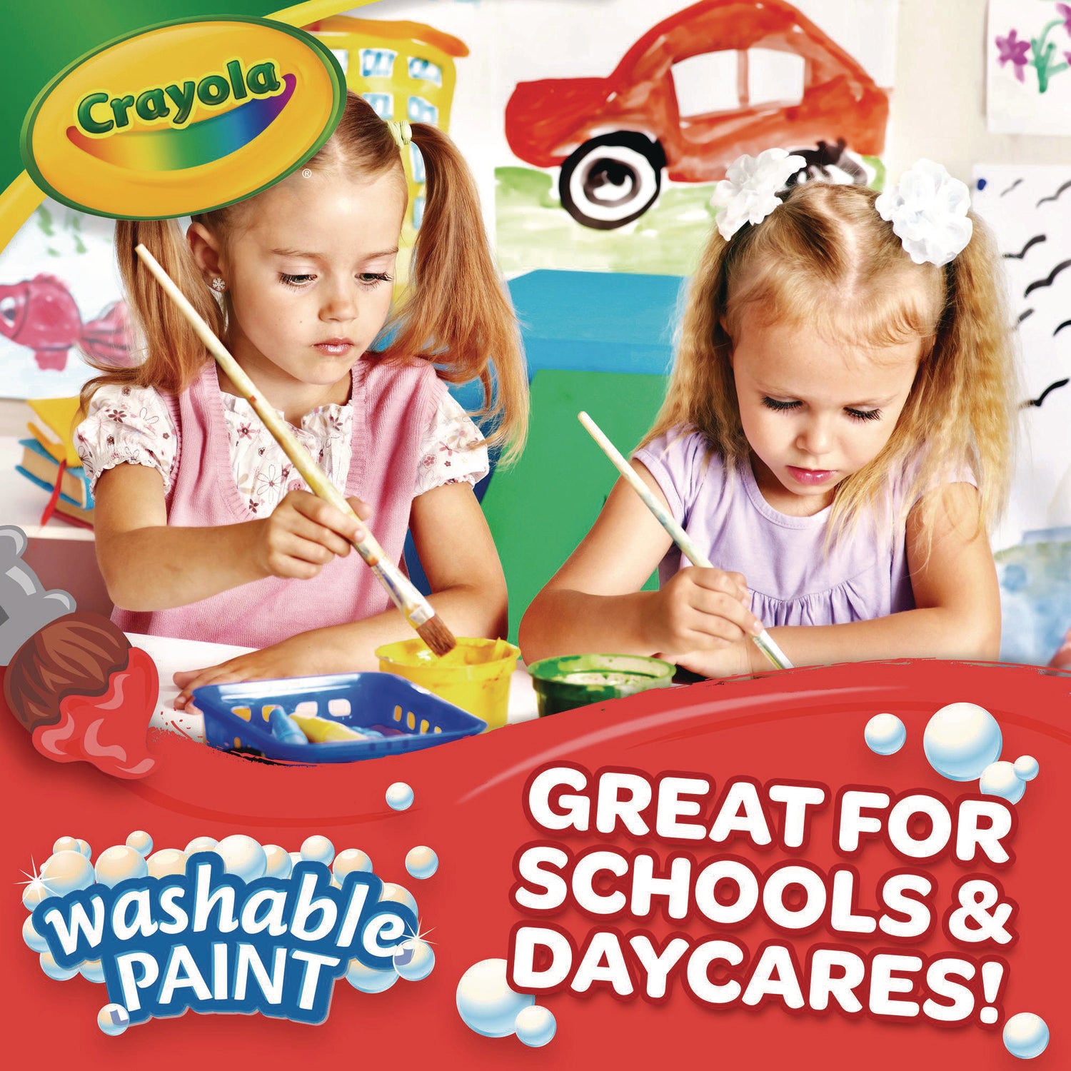 Crayola Washable Paint, Blue, 1 gal Bottle (542128042)