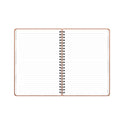 Blue Sky ASMBLD Faux Leather Wirebound Notebook, 1-Subject, Medium/College Rule, Tan Cover, (80) 8.5 x 5.75 Sheets (150538)