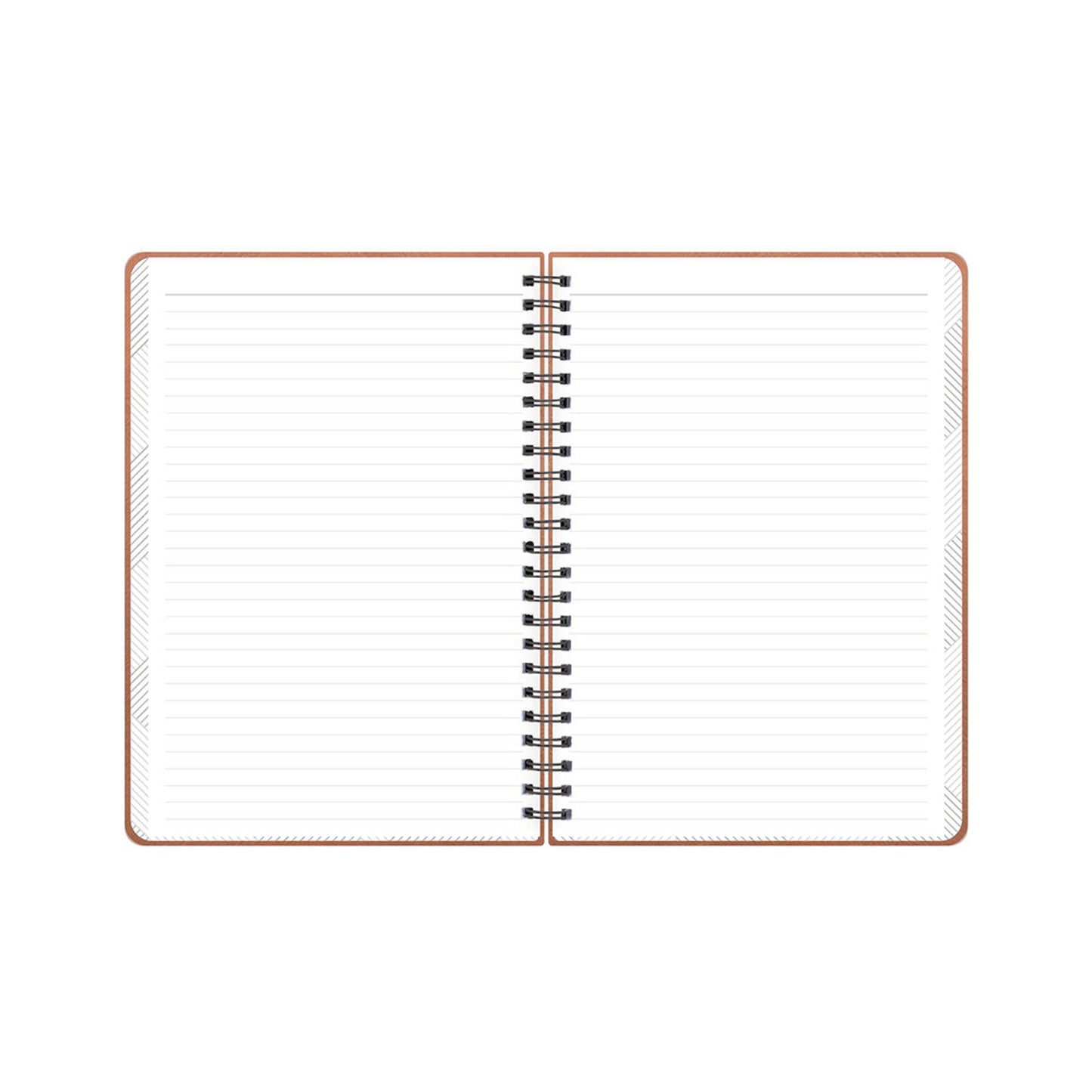 Blue Sky ASMBLD Faux Leather Wirebound Notebook, 1-Subject, Medium/College Rule, Tan Cover, (80) 8.5 x 5.75 Sheets (150538)