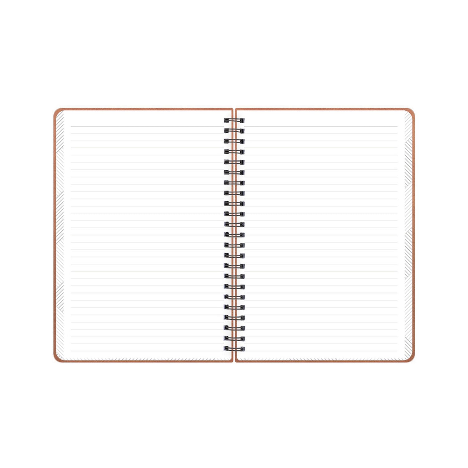 Blue Sky ASMBLD Faux Leather Wirebound Notebook, 1-Subject, Medium/College Rule, Tan Cover, (80) 8.5 x 5.75 Sheets (150538)