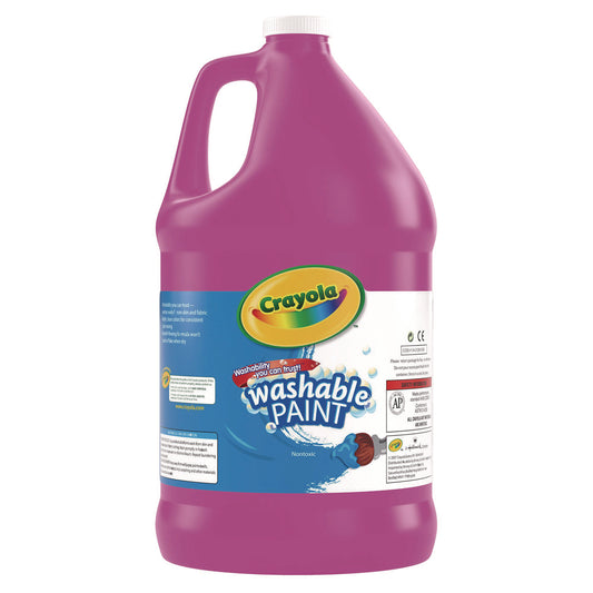 Crayola Washable Paint, Magenta, 1 gal Bottle (542128069)