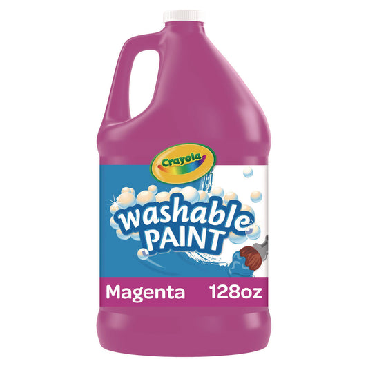 Crayola Washable Paint, Magenta, 1 gal Bottle (542128069)