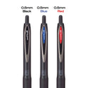 uni-ball 207 Plus+ Gel Pen, Retractable, Micro 0.5 mm, Black Ink, Black Barrel, Dozen (70606)