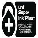 uni-ball 207 Plus+ Gel Pen, Retractable, Micro 0.5 mm, Black Ink, Black Barrel, Dozen (70606)