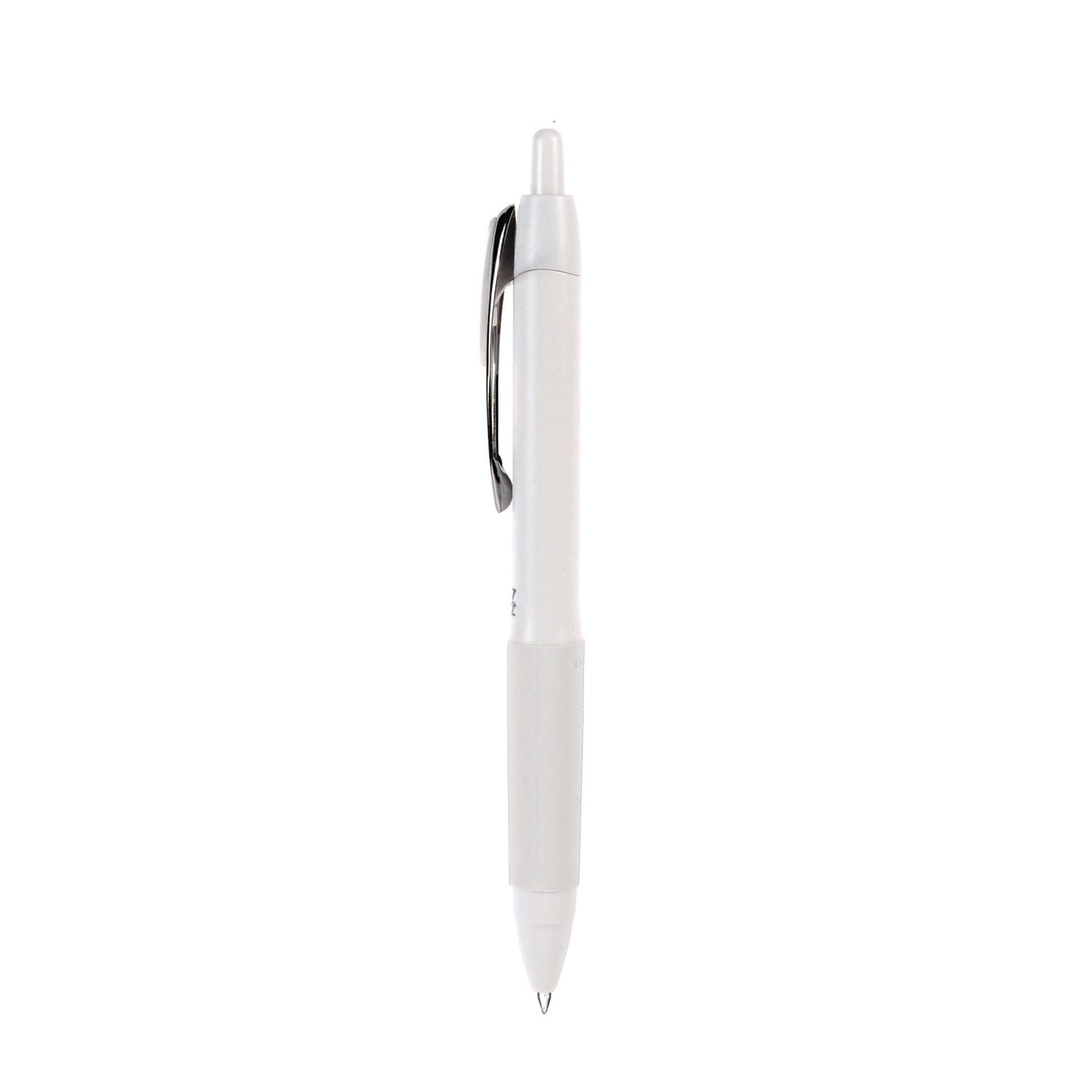 uni-ball 207 Plus+ Gel Pen, Retractable, Medium 0.7 mm, Black Ink, White Barrel, Dozen (70706)